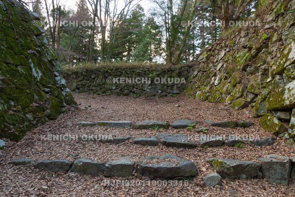 奈良県　高取城　大手門跡