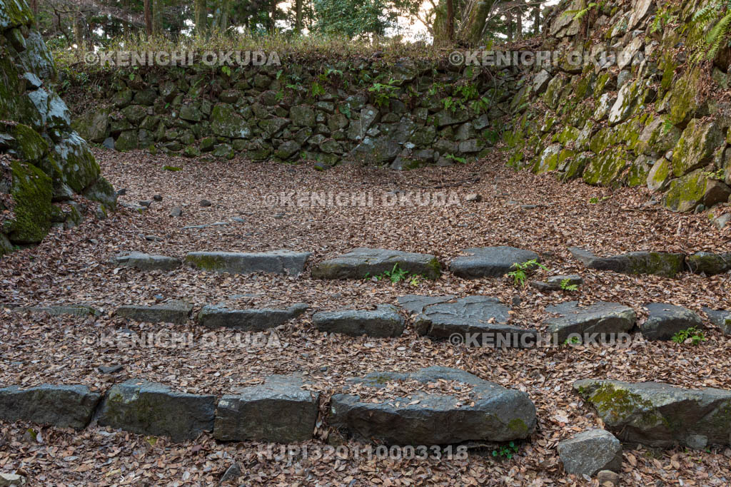 奈良県　高取城　大手門跡