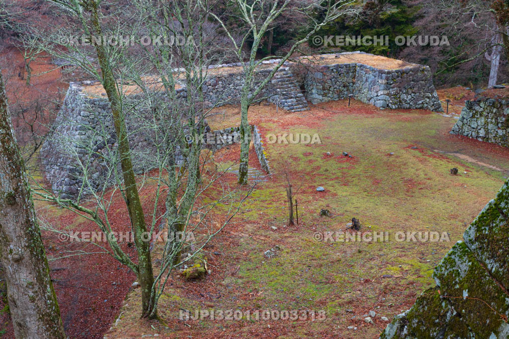 奈良県　高取城　太鼓櫓跡・新櫓跡