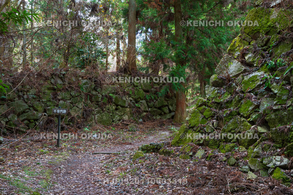 奈良県　高取城　千早門跡