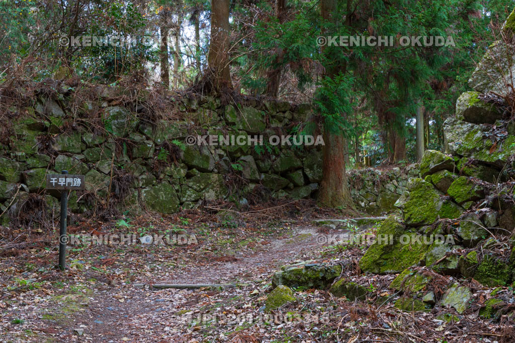 奈良県　高取城　千早門跡