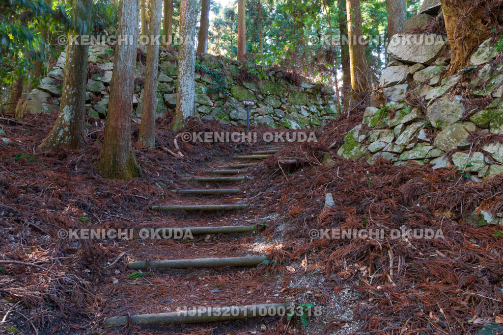 奈良県　高取城　宇陀門跡
