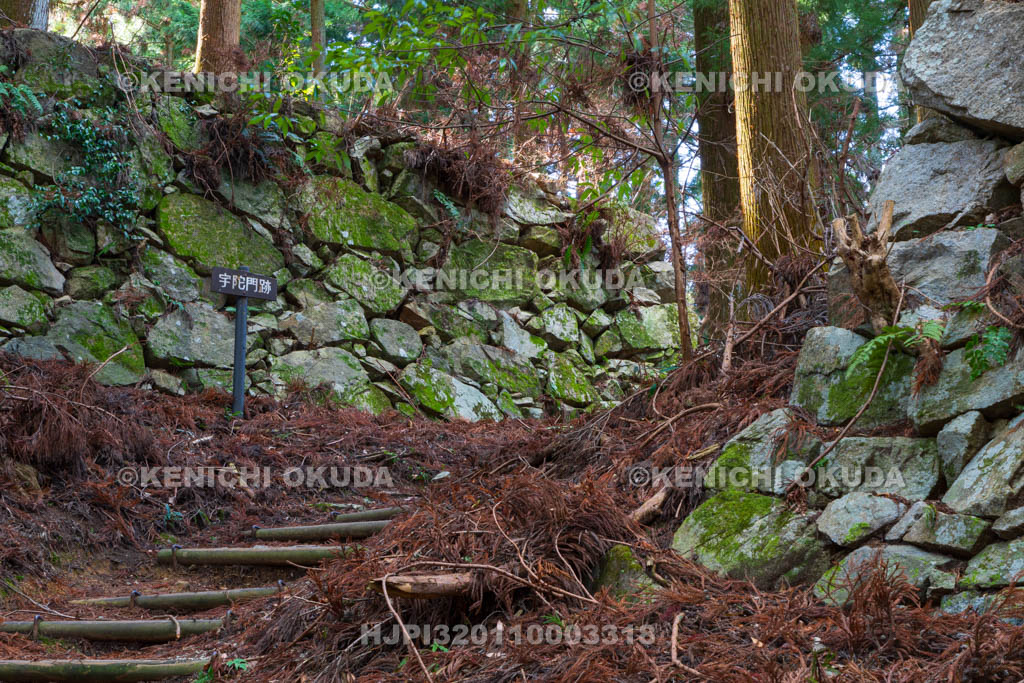 奈良県　高取城　宇陀門跡