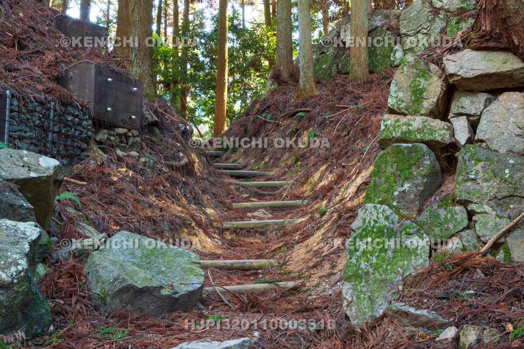 奈良県　高取城　松ノ門跡