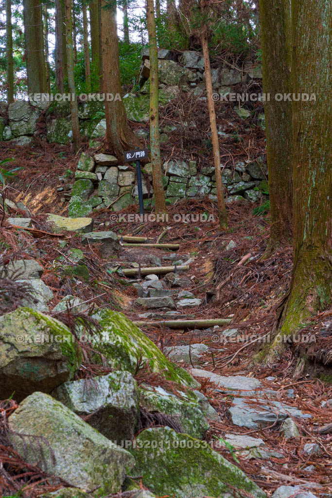 奈良県　高取城　松ノ門跡