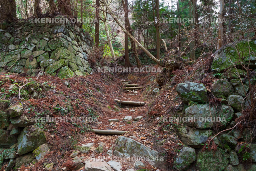 奈良県　高取城　二の門跡