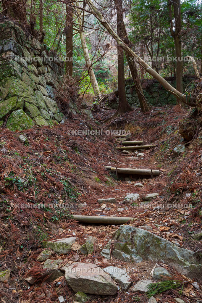 奈良県　高取城　二の門跡