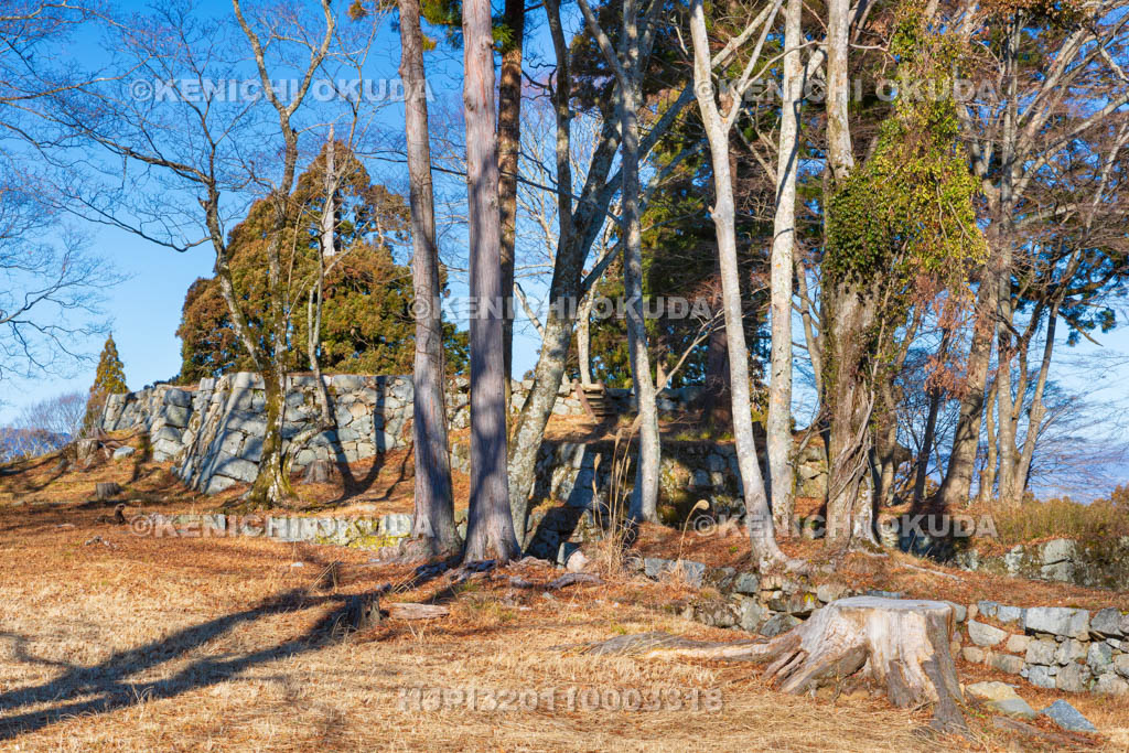奈良県　高取城　天守台と本丸虎口