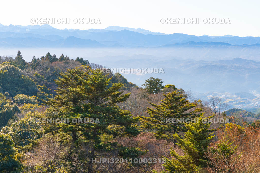 奈良県　高取城　本丸からの眺望