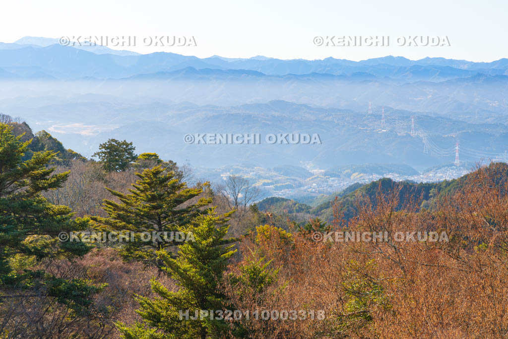 奈良県　高取城　本丸からの眺望