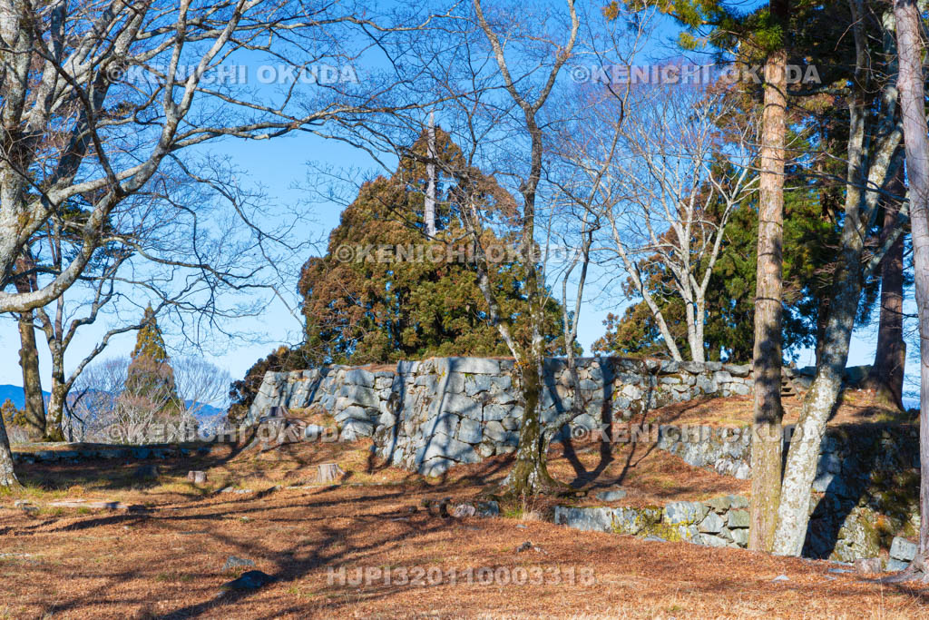 奈良県　高取城　天守台と本丸虎口