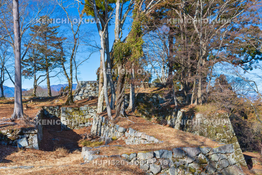 奈良県　高取城　天守台と本丸虎口