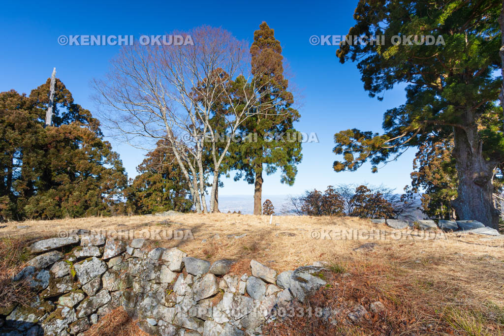 奈良県　高取城　天守台上部