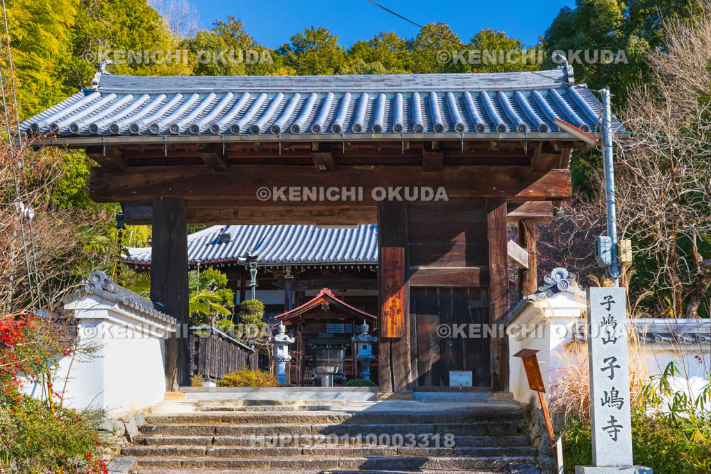 奈良県　子嶋寺　山門