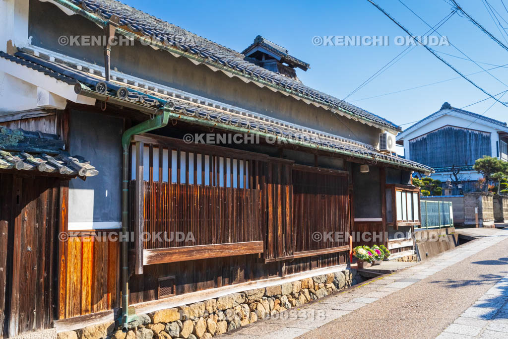 奈良県　高取城旧城下町　土佐街道の街並み