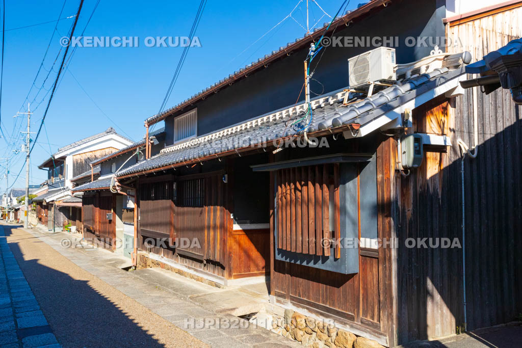 奈良県　高取城旧城下町　土佐街道の街並み