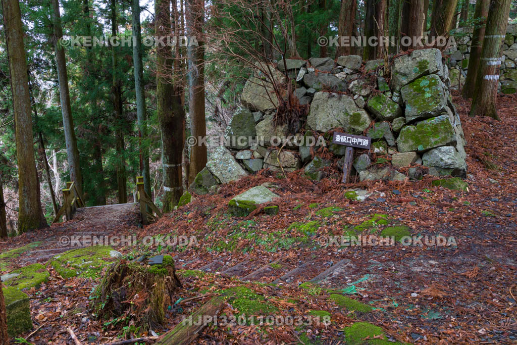 奈良県　高取城　壺阪口中門跡