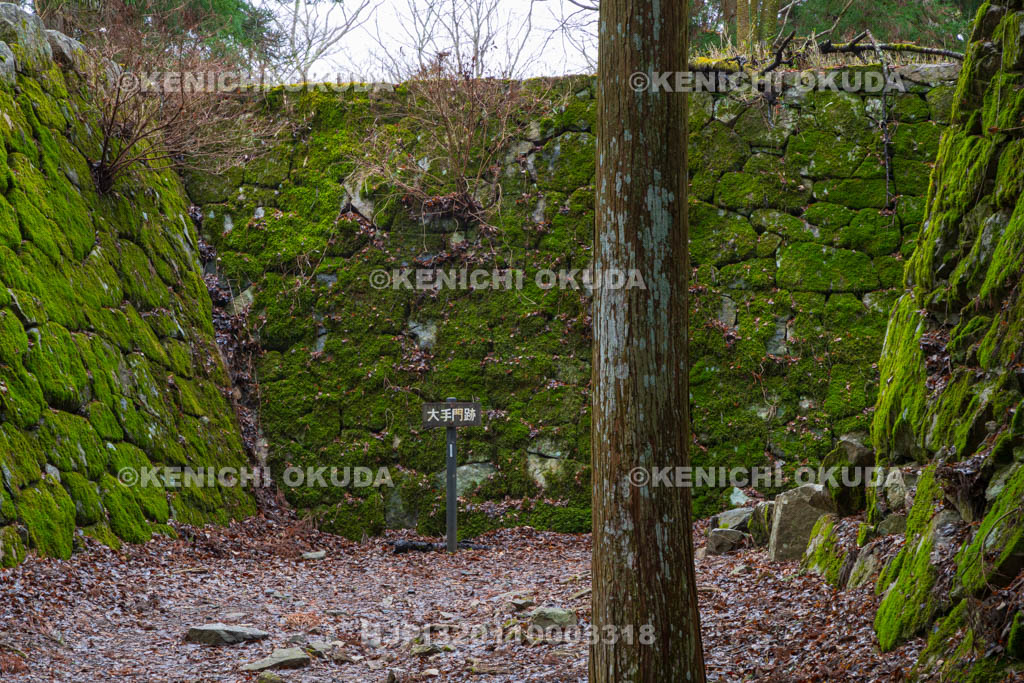 奈良県　高取城　大手門跡