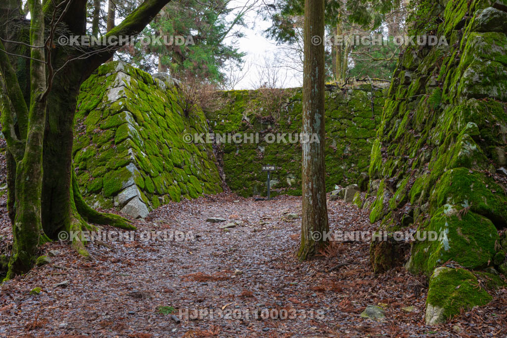 奈良県　高取城　大手門跡