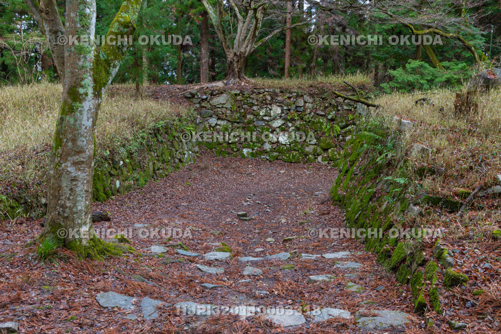 奈良県　高取城　大手門跡