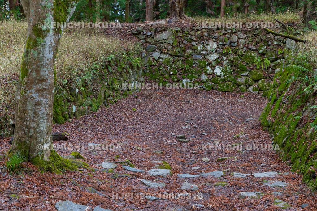 奈良県　高取城　大手門跡