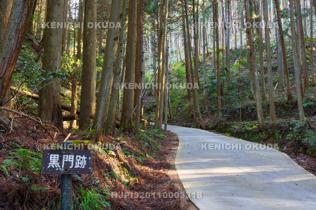 奈良県　高取城　黒門跡