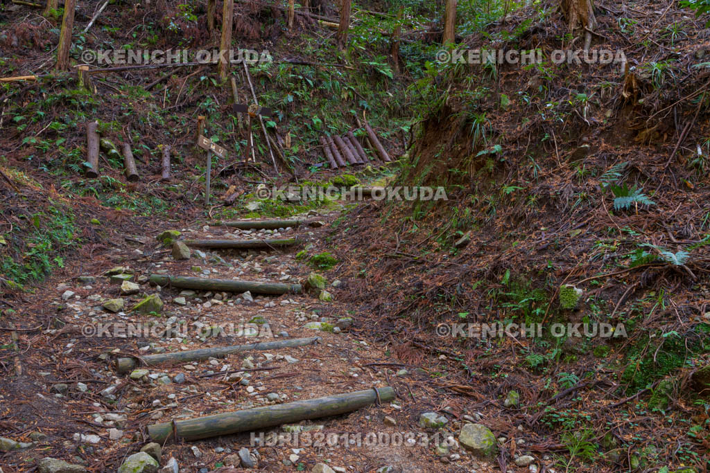 奈良県　高取城　七曲り