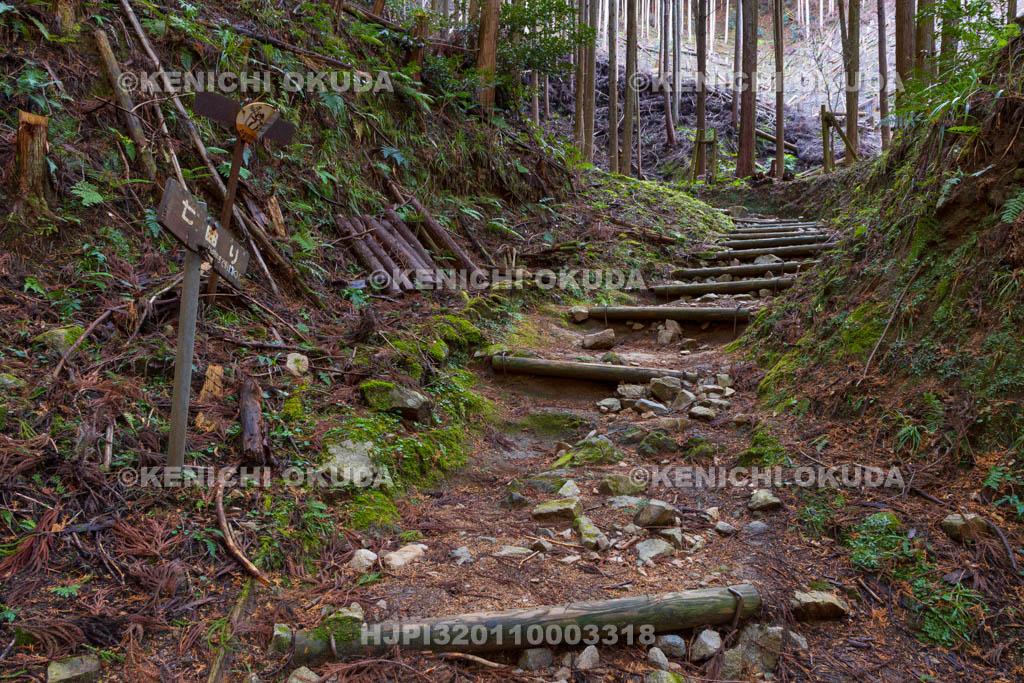 奈良県　高取城　七曲り