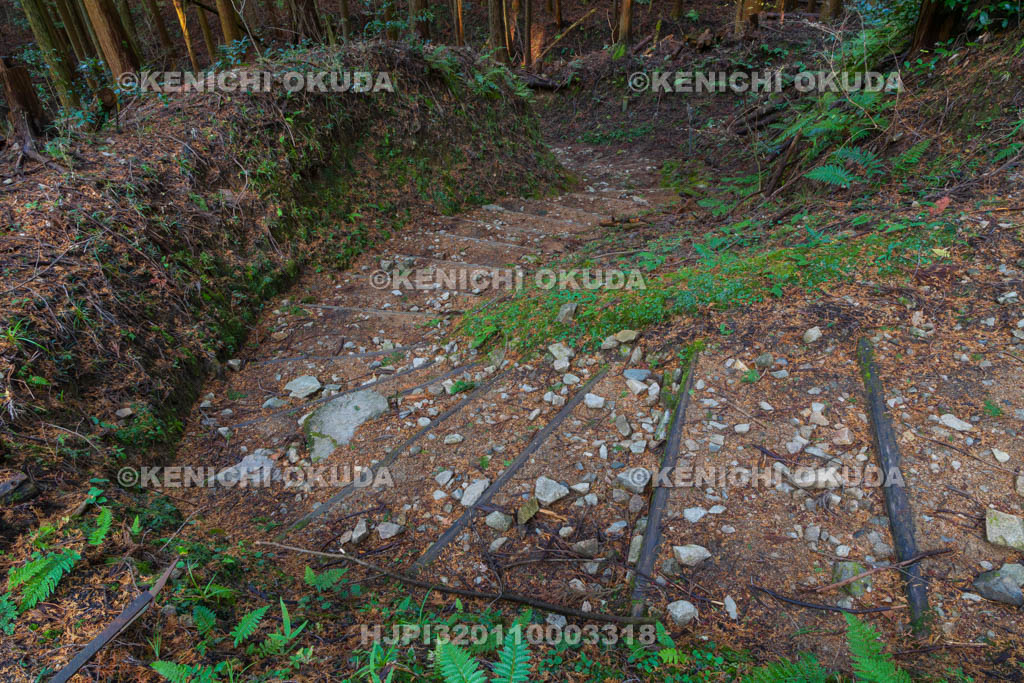 奈良県　高取城　七曲り