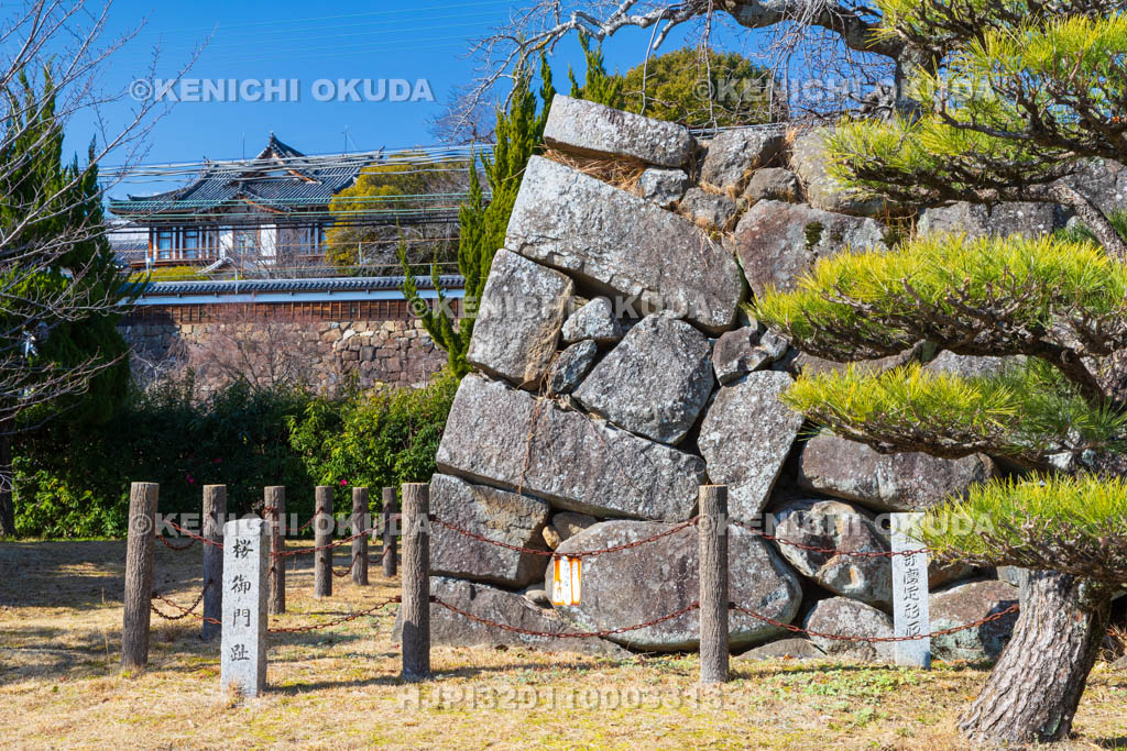 奈良県　大和郡山城　桜御門跡