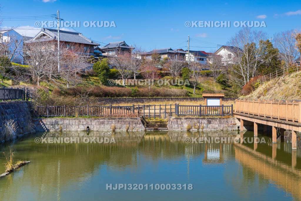 奈良県　大和郡山城　鰻堀池付近