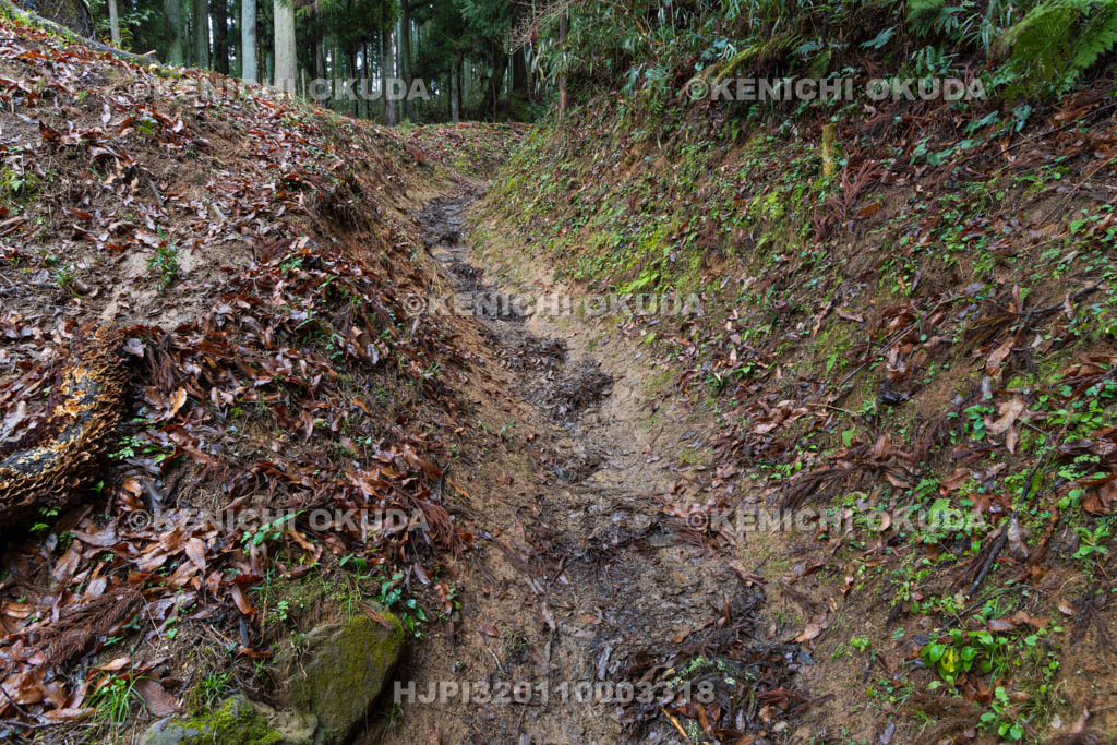 奈良県　宇陀松山城　本丸登城口