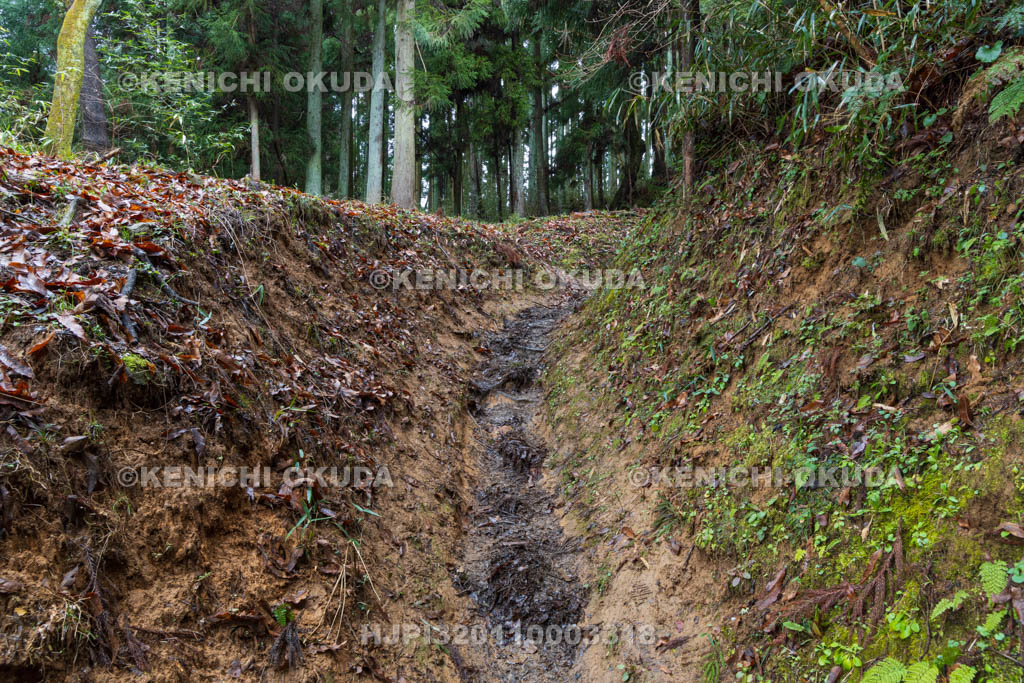 奈良県　宇陀松山城　本丸登城口
