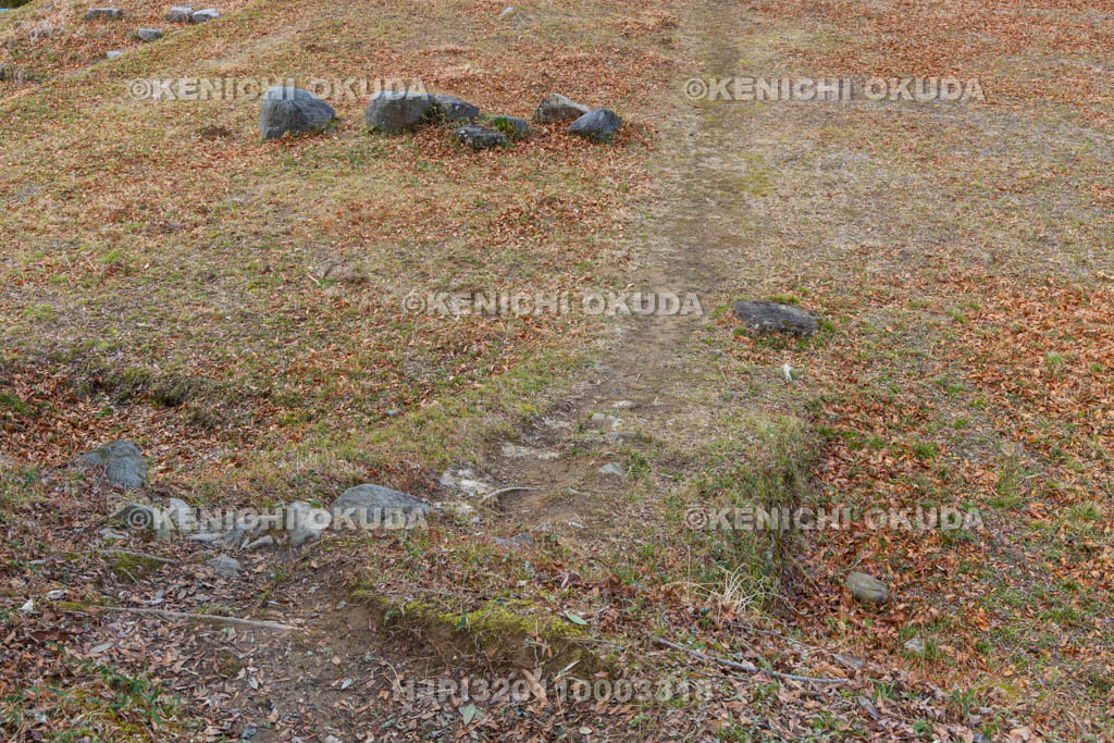 奈良県　宇陀松山城　天守郭　登リ口
