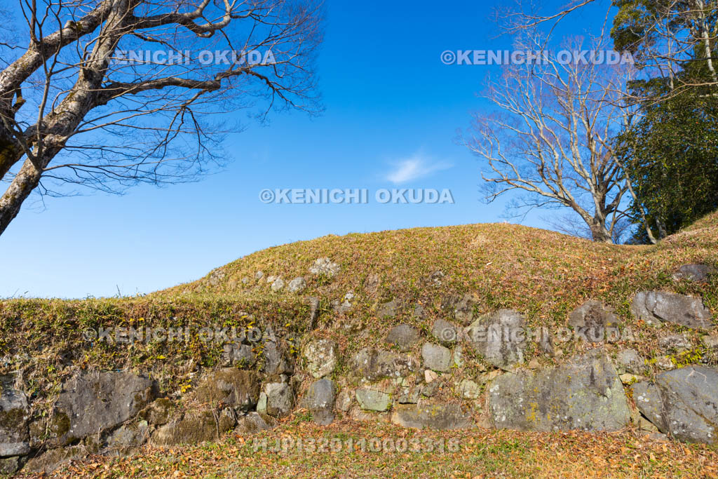 奈良県　宇陀松山城　天守郭の石垣