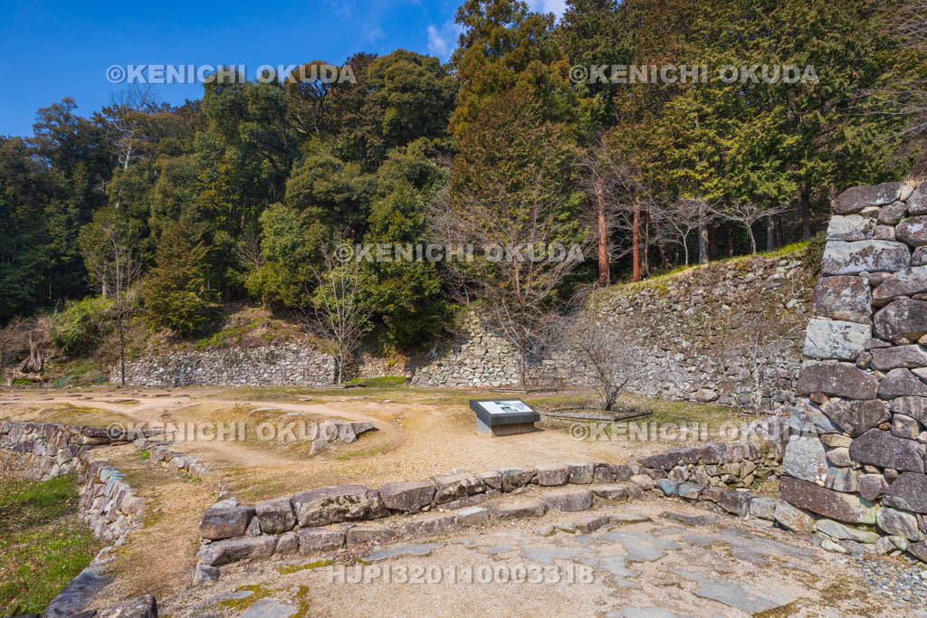 滋賀県　安土城址　伝羽柴秀吉邸主殿跡（上段）