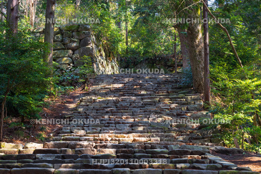 滋賀県　安土城址　黒金門跡