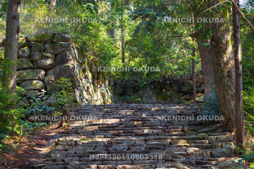滋賀県　安土城址　黒金門跡