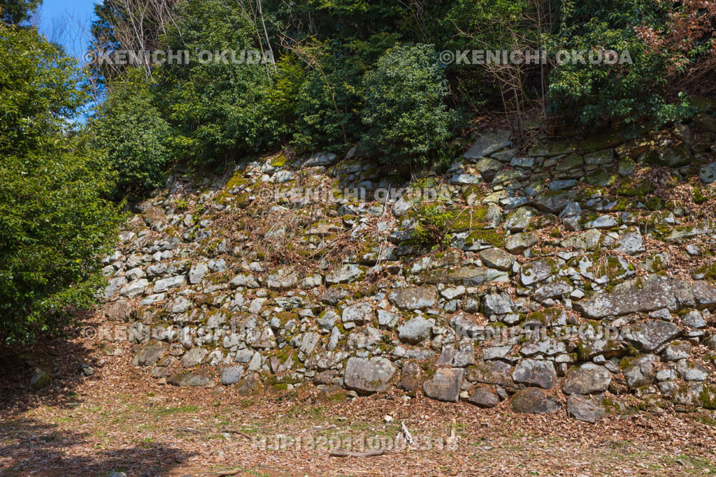 滋賀県　安土城址　二の丸跡の石垣