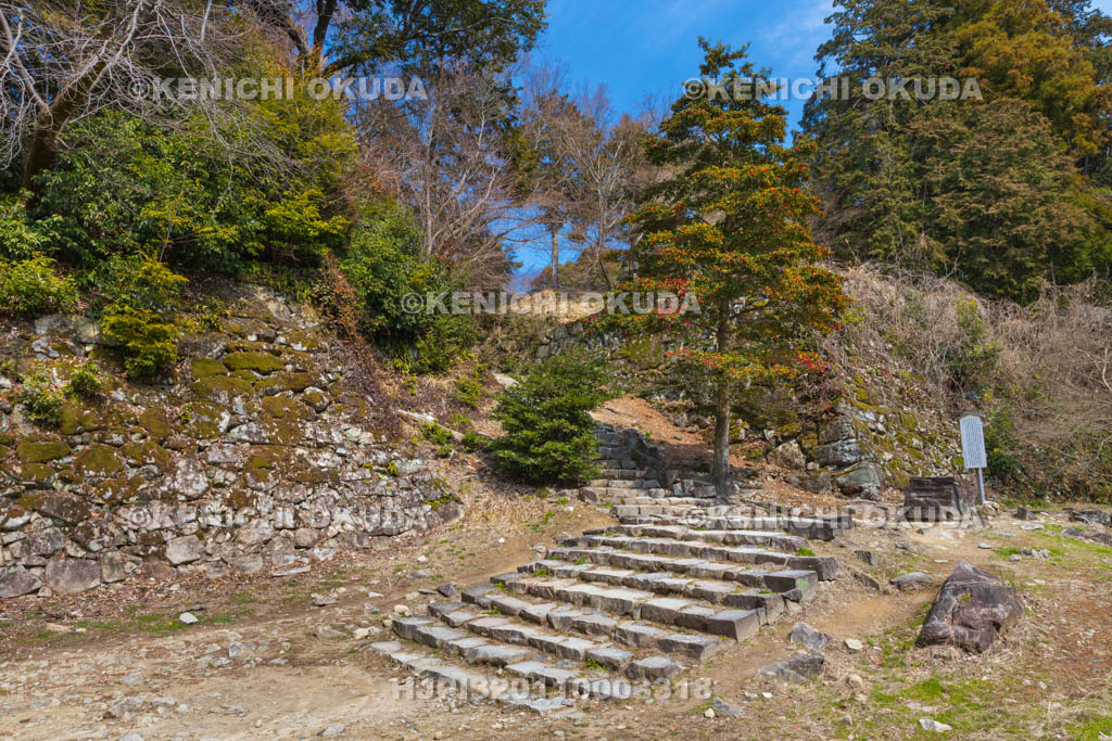 滋賀県　安土城址　本丸西虎口