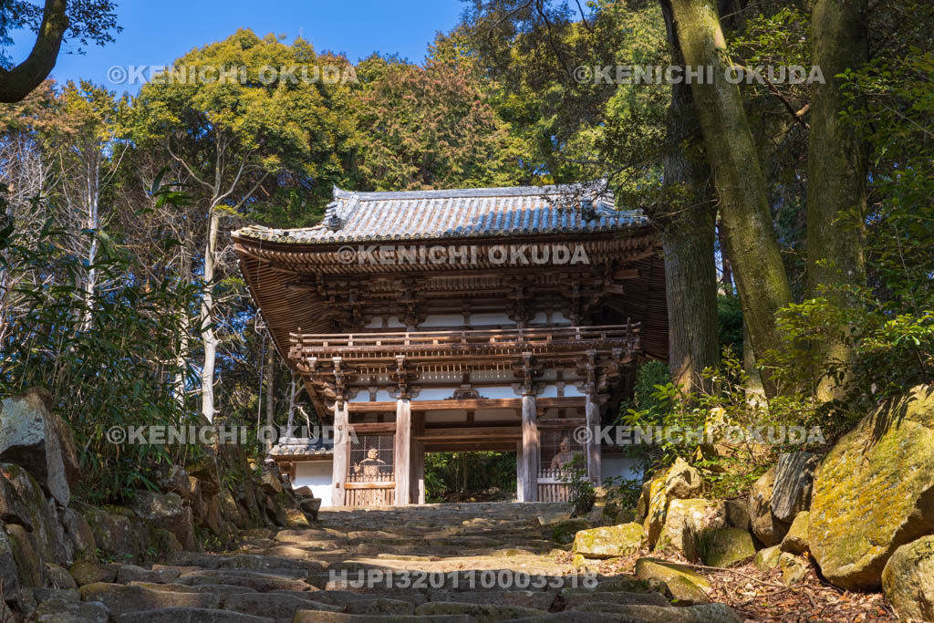 滋賀県　安土城址　摠見寺　二王門（楼門）