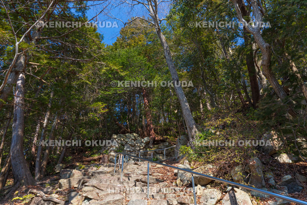 滋賀県　観音寺城跡　観音正寺　赤坂道
