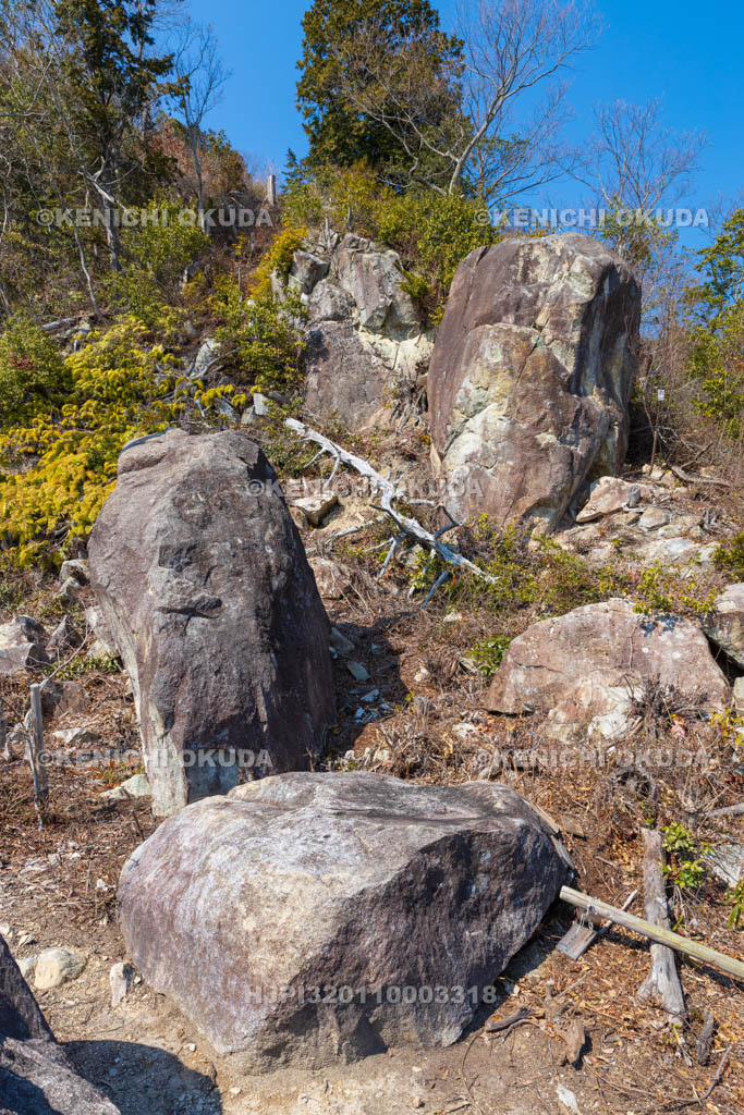 滋賀県　観音寺城跡　女郎岩