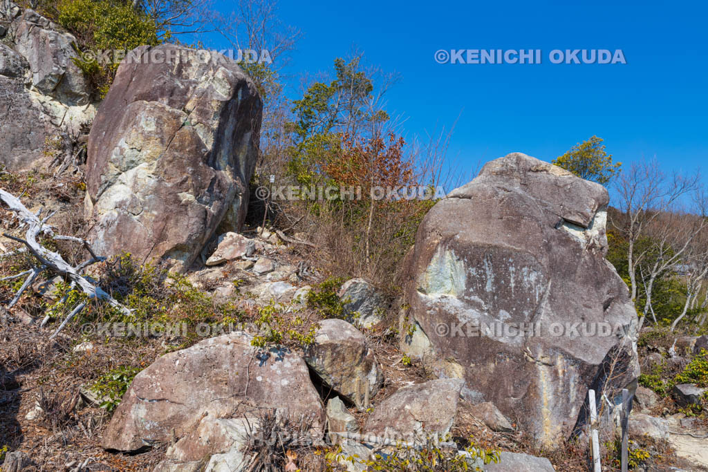 滋賀県　観音寺城跡　女郎岩