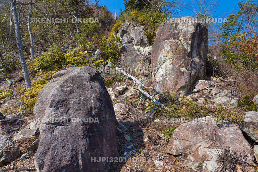 滋賀県　観音寺城跡　女郎岩