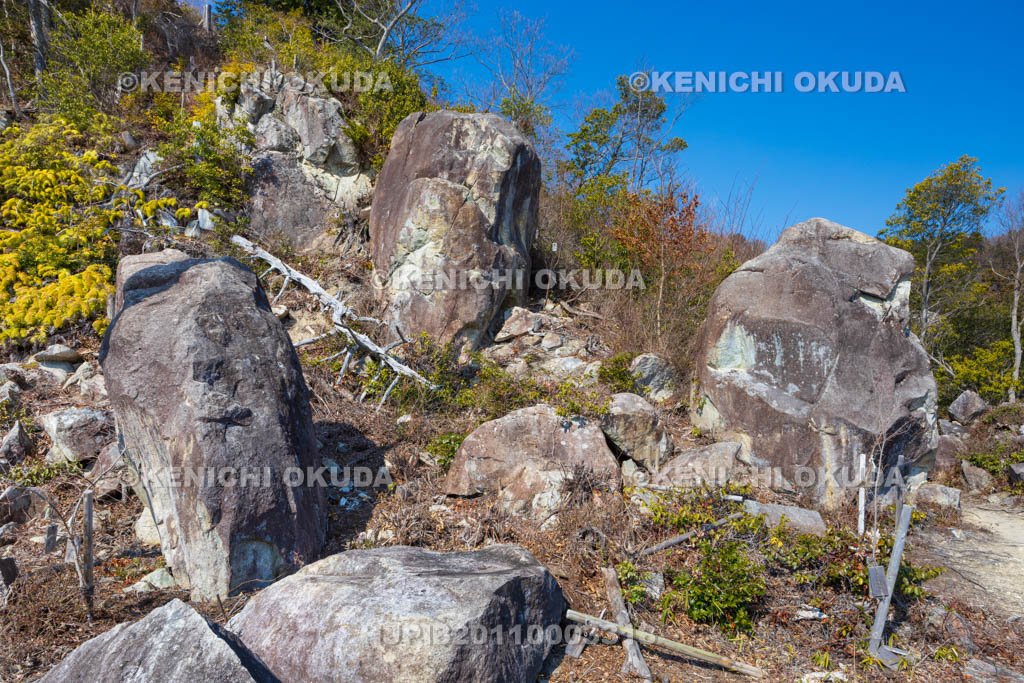 滋賀県　観音寺城跡　女郎岩