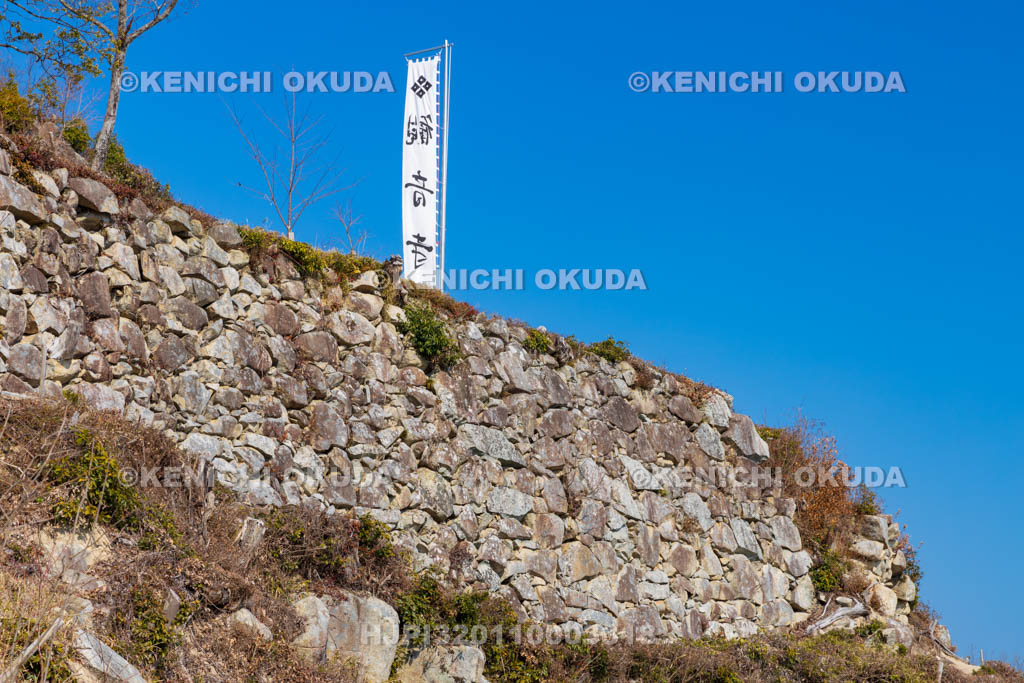 滋賀県　観音寺城跡　大石垣