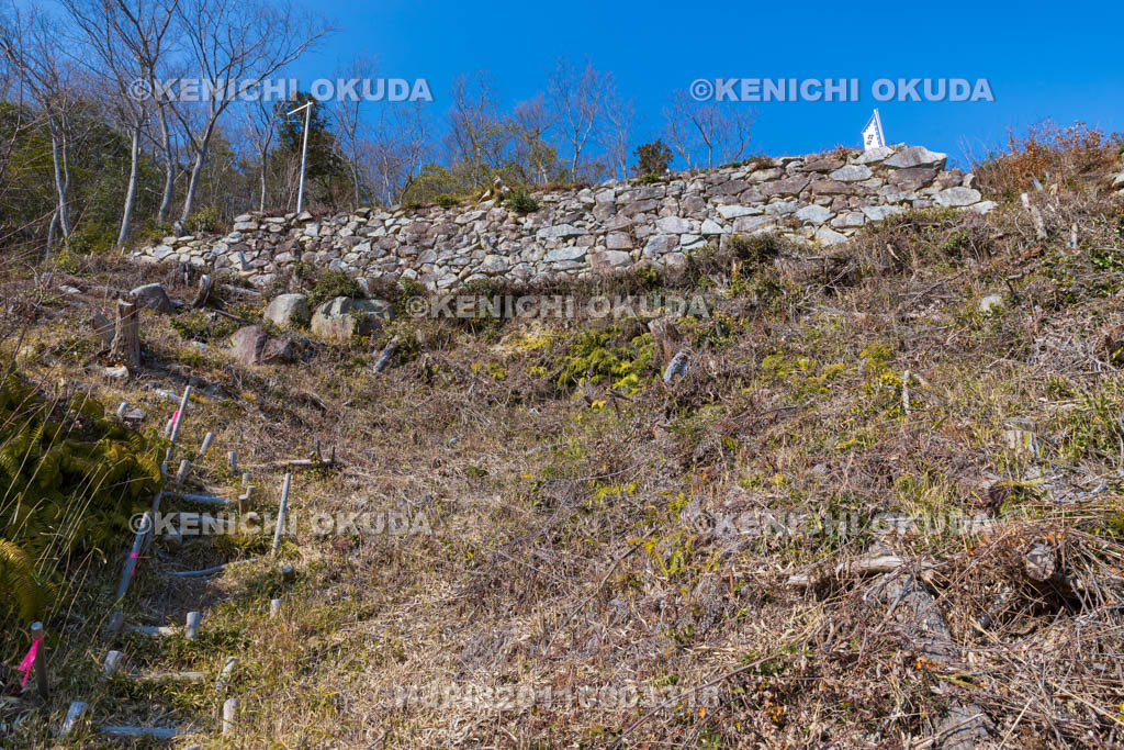 滋賀県　観音寺城跡　大石垣