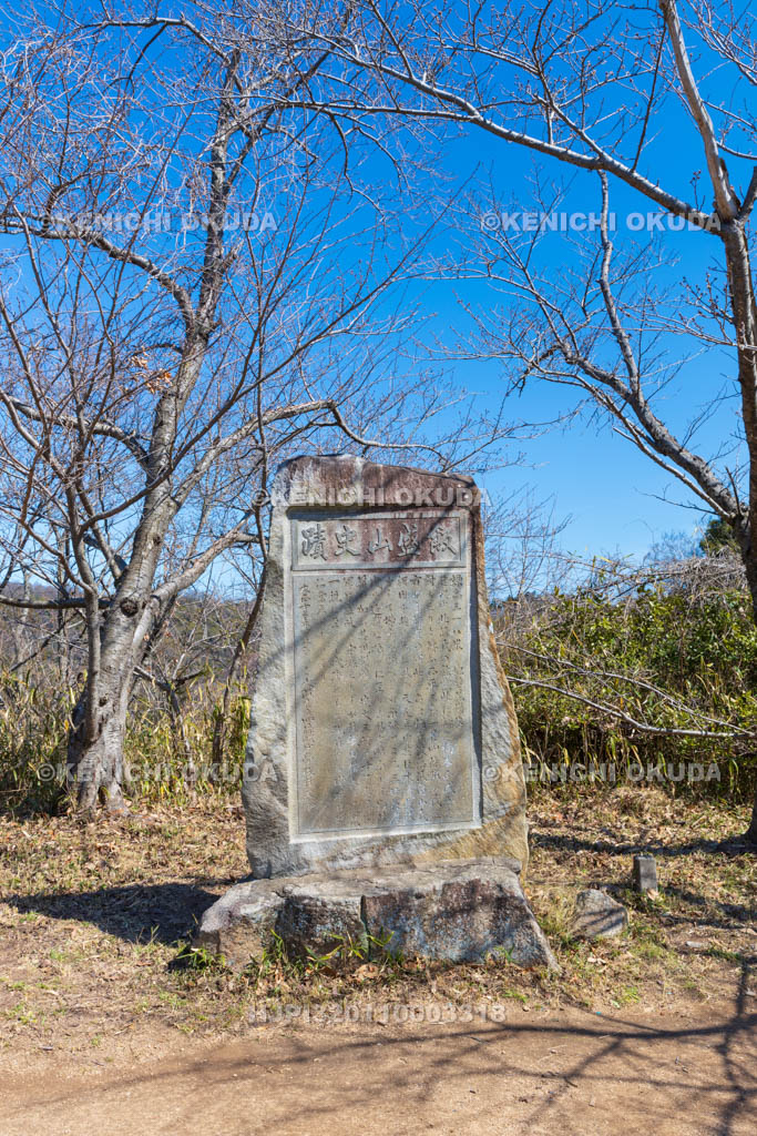 大阪府　飯盛山城跡　飯盛山史蹟碑