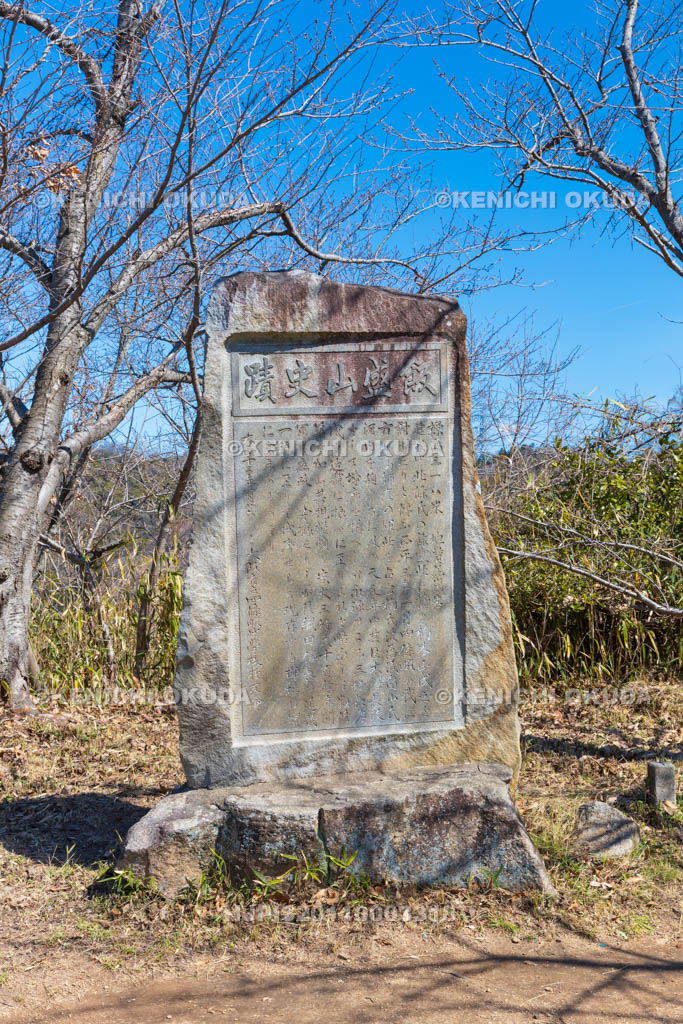 大阪府　飯盛山城跡　飯盛山史蹟碑